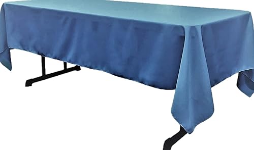 Mantel Poliéster Rectangular 60x120 Pulgadas (Acero Azul)