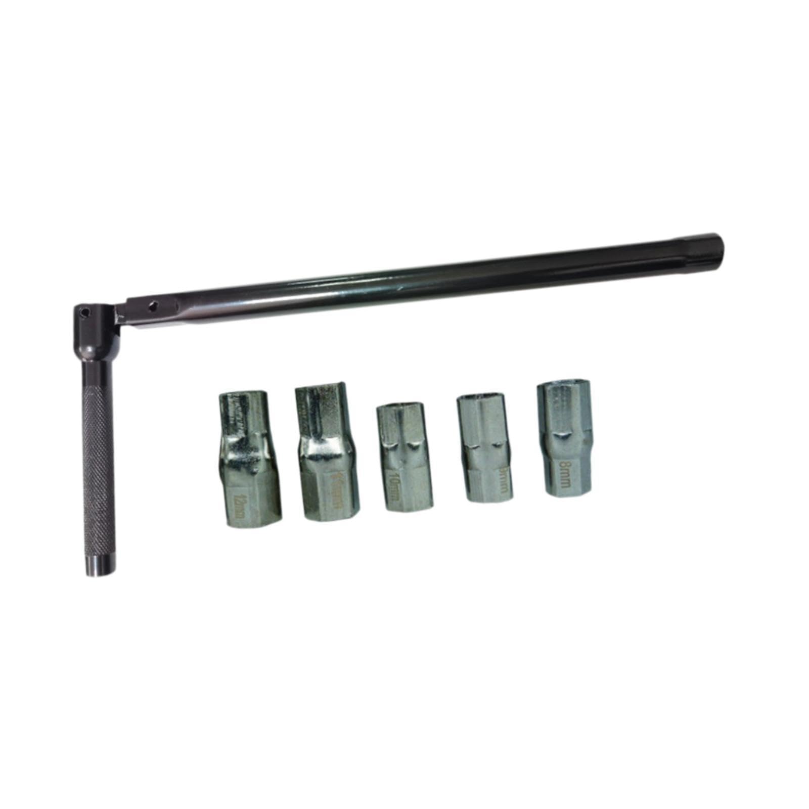 5 Zestaw kluczy nasadowych Przenośne narzędzie do demontażu Łazienka Solidny Hydraulik Tylny Zestaw Nakrętek Czarny 26x12 cm