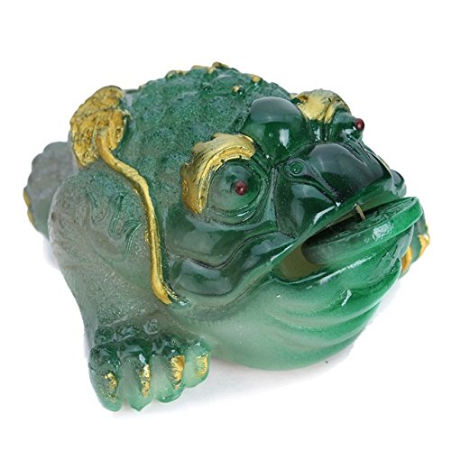 Buy KiWarm Resin Three Legged Chinese Lucky Money Toad Figurine Statue