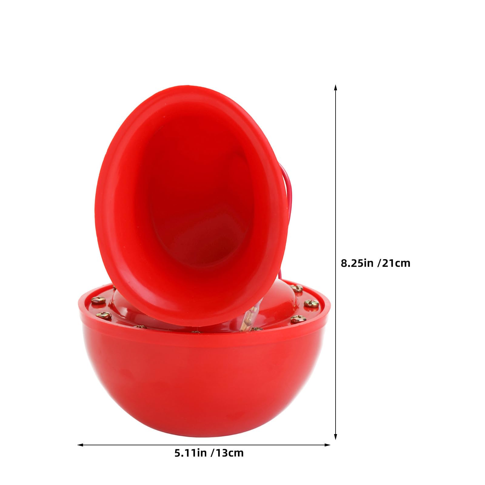 ARTIBETTER 2 Bocinas para Automóvil de Aire Tipo Caracol, Abs y Metal, Rojas, Sonido Potente, Instalación Fácil, para Suv y Camiones