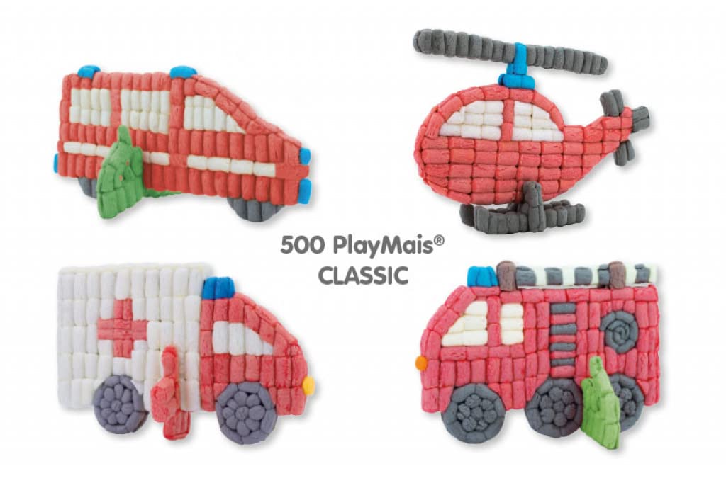 PlayMais Fun To Play Firetruck - Jeu Éducatif 3+ Ans Avec 500 Pièces Maïs