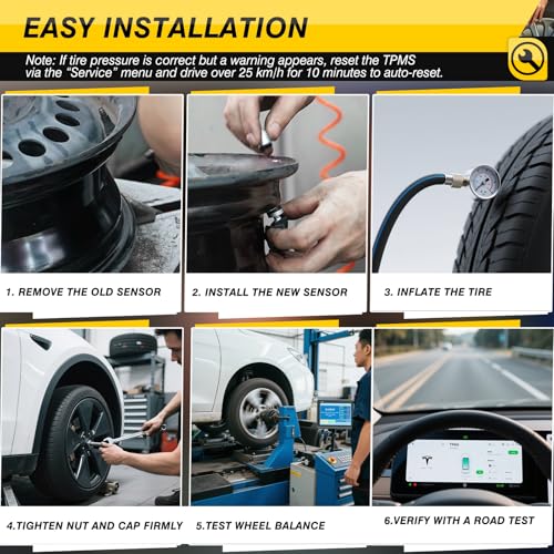 Capteurs TPMS Bluetooth Tesla Model 3 valve pression pneu 149070101C universel Model Y S X - 7