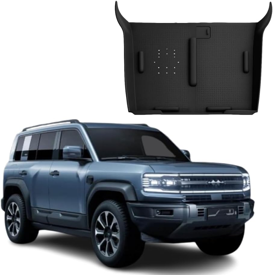 Wireless Charging Station Pad for BYD Leopard 5 | Center Console Protection Mat | Soft Silicone Material | Anti-Slip Design | Black