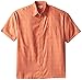 Haggar Men's Big-Tall Short Sleeve Microfiber Ginger Spice