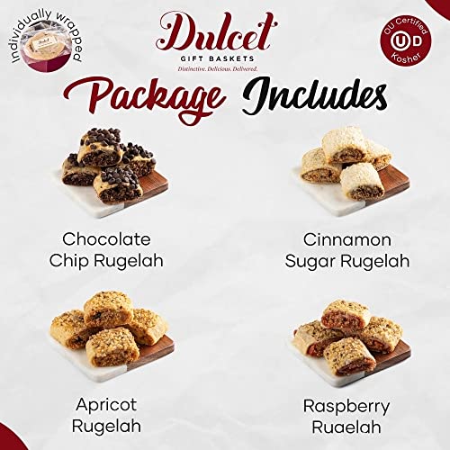 Dulcet Gift Baskets, Sympathy GIft Tin with Fresh Baked Bakery Rugelach fillings of chocolate chip, raspberry, Cinnamon and Apricot Gift Tin Assortment, Send Your Condolences for Men and Women. - Image 6