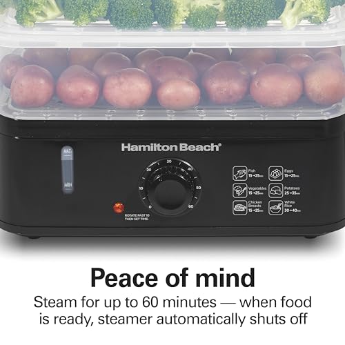 Hamilton Beach Electric Food Steamer, Rice Cooker & Egg Boiler - image 5