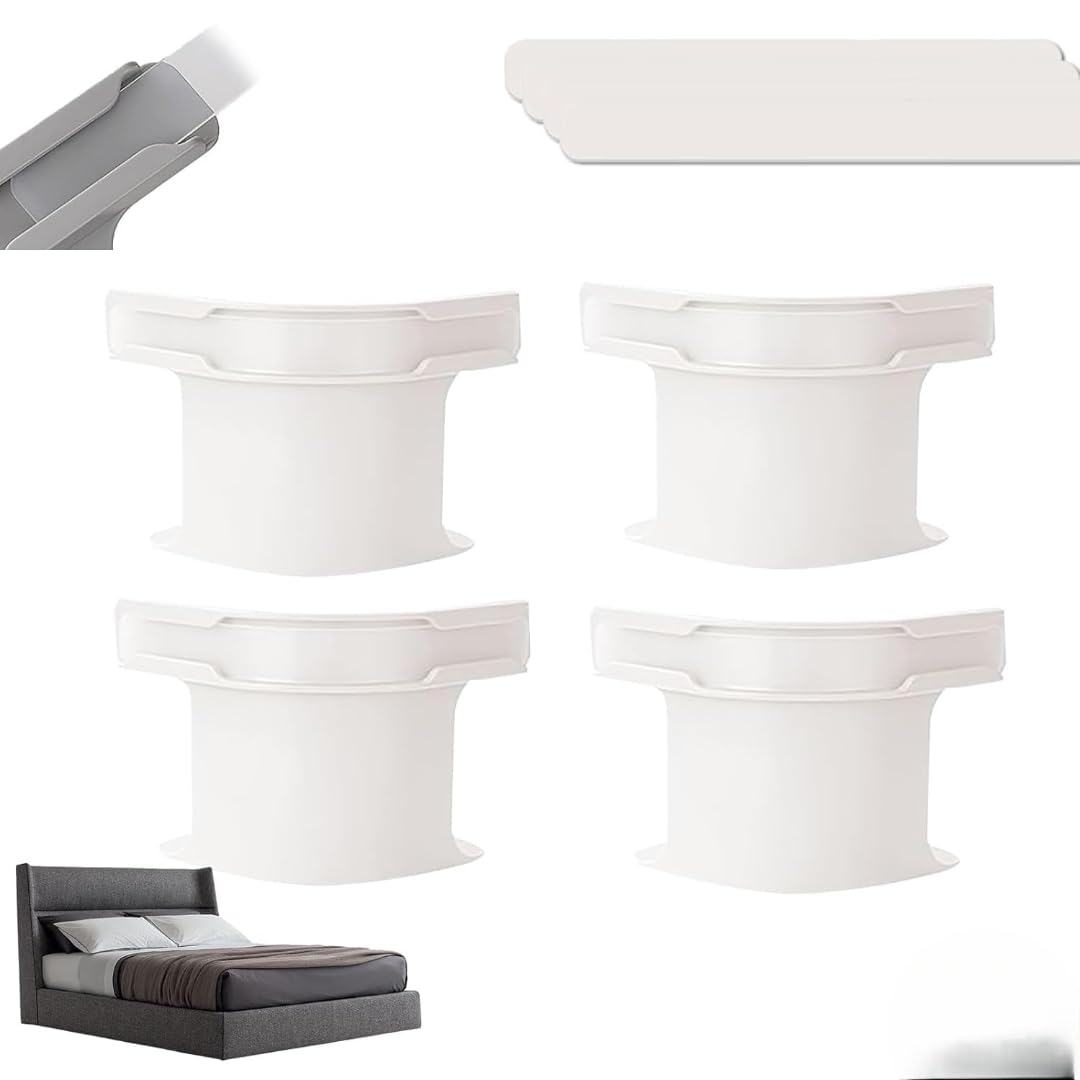 BHAJANSHREE Bed Sheet Holder Straps 4-Pack Heavy-Duty Sheet Clips for Corners Adjustable Elastic Grippers for Fitted Sheets, Mattress Covers, Blankets & Bedding NoSlipBedFasteners (White)-image-34