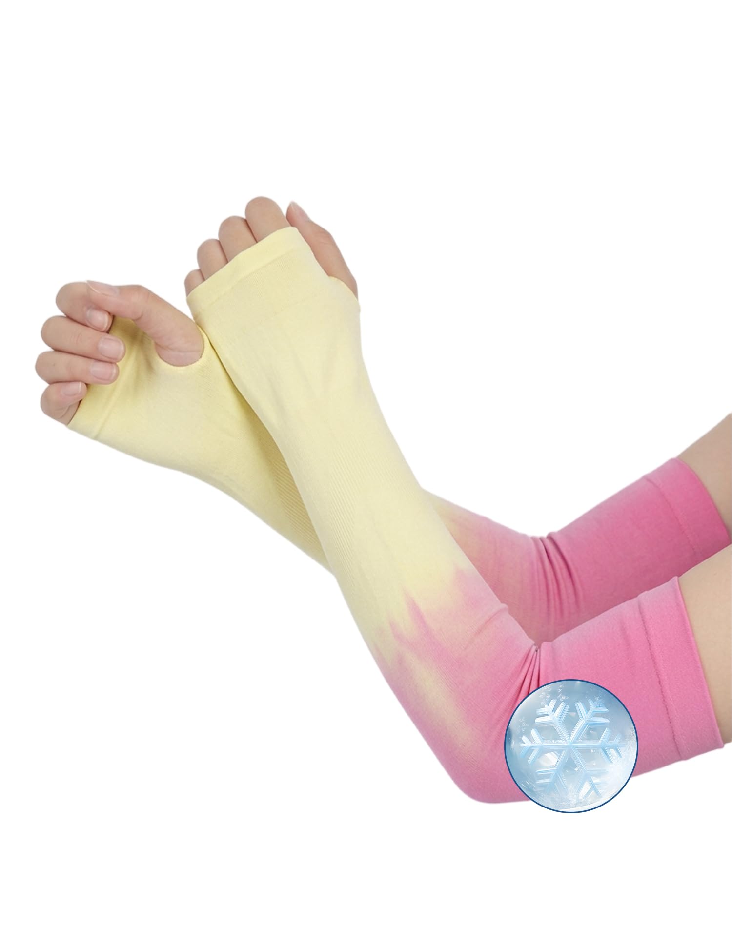 venzina Sun Protection Sleeves for Men Women UV Protection Arm Sleeves UPF 50+ Ice Silk Hand Gloves for Sun Protection Cooling Arm Covers for Cricket Cycling Free Size-picture-40