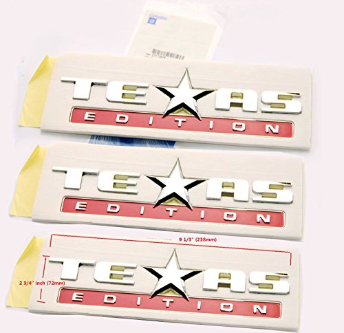 Emblemas para Silverado 07-14 cromados en rojo estilo Sierra Texas Edition OEM