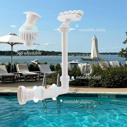 Buse de piscine 5 jets orientables pour cascade et aération de l'eau - 4