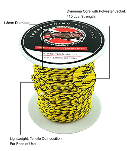 SPEARFISHING WORLD Speargun Rolle oder Schießschnur 1,8 mm - Dyneema Cored - 186 kg Stärke - 150 Ft Spule – Bild 4