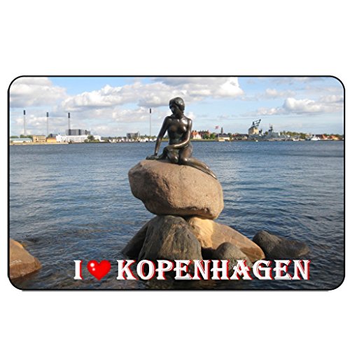 Cadora Magnetschild Kühlschrankmagnet I Love Kopenhagen I