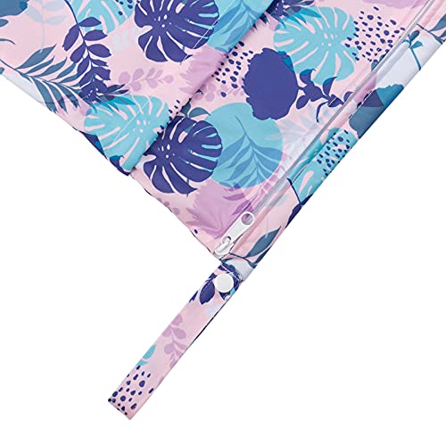 Image of Babygoal Wet Dry Bags for Baby Cloth Diapers, Washable Travel Bags, Beach, Pool, Gym Bag for Swimsuits & Wet Clothes with Two Zippered Pockets 3 Pack, 3LN19