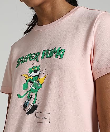 Image of Puma Girl's Cotton Classic Knee-Length Dress