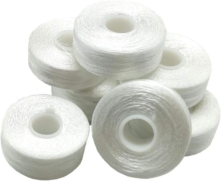 Hilo para canilla preenrollado blanco 144 piezas miniatura 4