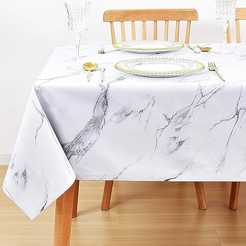 LOHASCASA Vinyl Tablecloth 54x78 Inch Cover