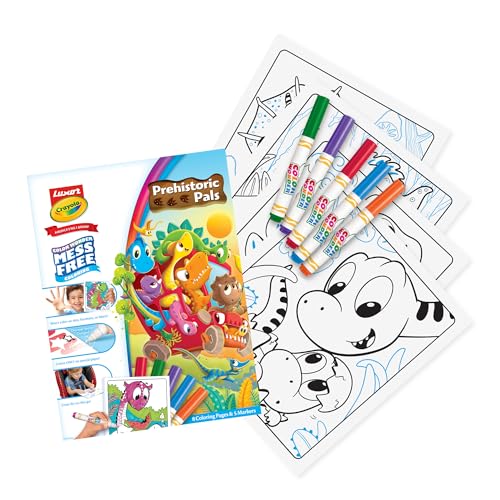 Image of Luxor Crayola Color Wonder Mess Free Prehistoric Pals Dinosaur Coloring Pages & Markers
