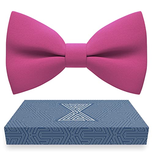 Image of Bow Tie House Mens Bowties Pre-tied Shape Clip on Bowtie Solid Men Formal Wear for kids, baby boys, toddler any age bow ties