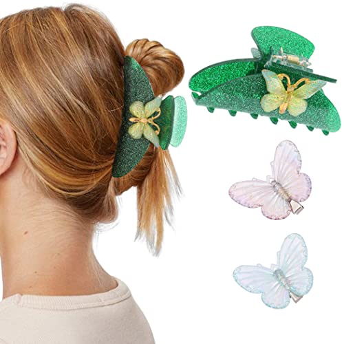 Runmi Fermagli per capelli a forma di farfalla, in...