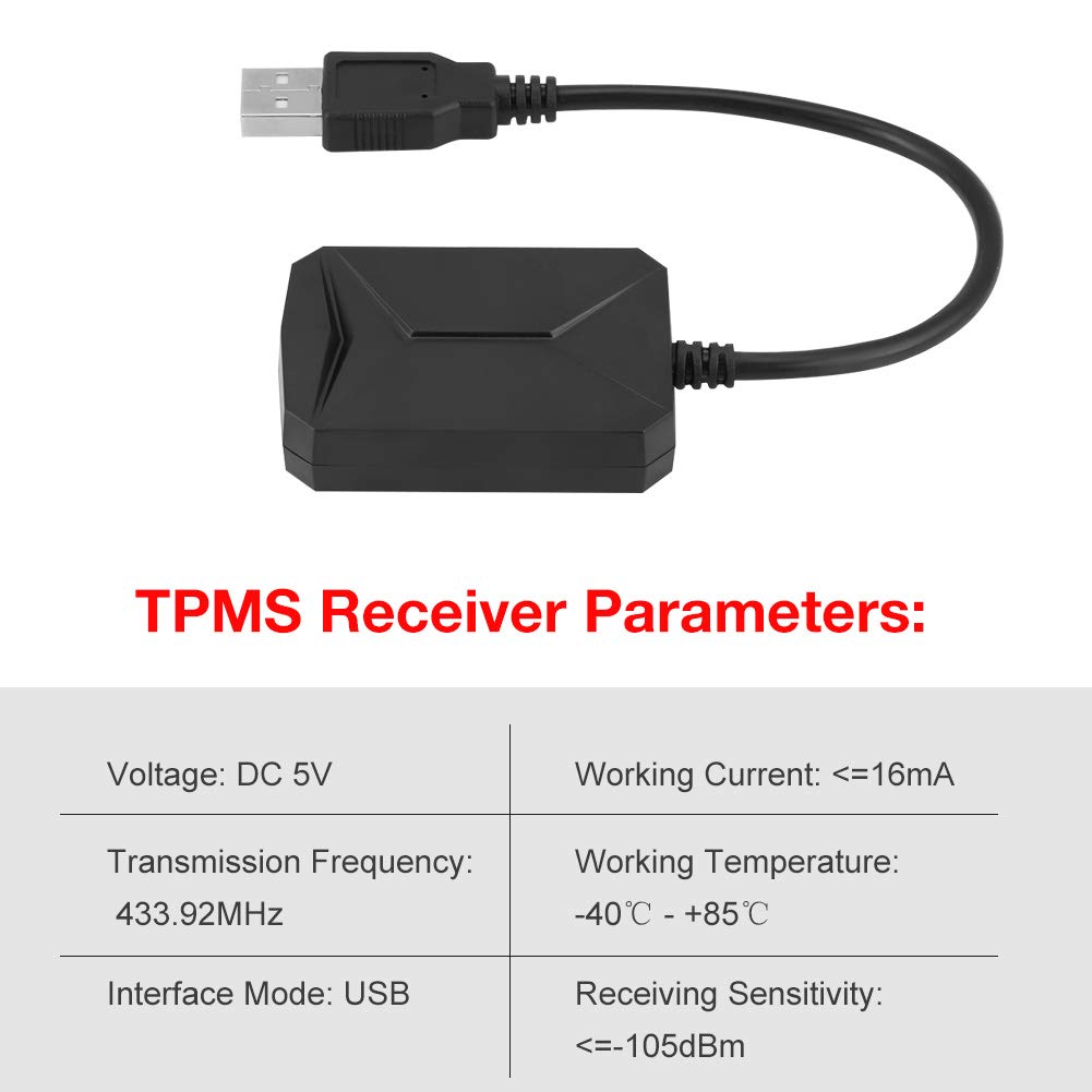 Sensores externos del TPMS del monitor de la presión de neumáticos del USB para la exhibición de la navegación del coche de Android