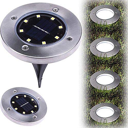 1PC LED Solar Power Buried Light Ground Lamp Outdoor Garden Decking