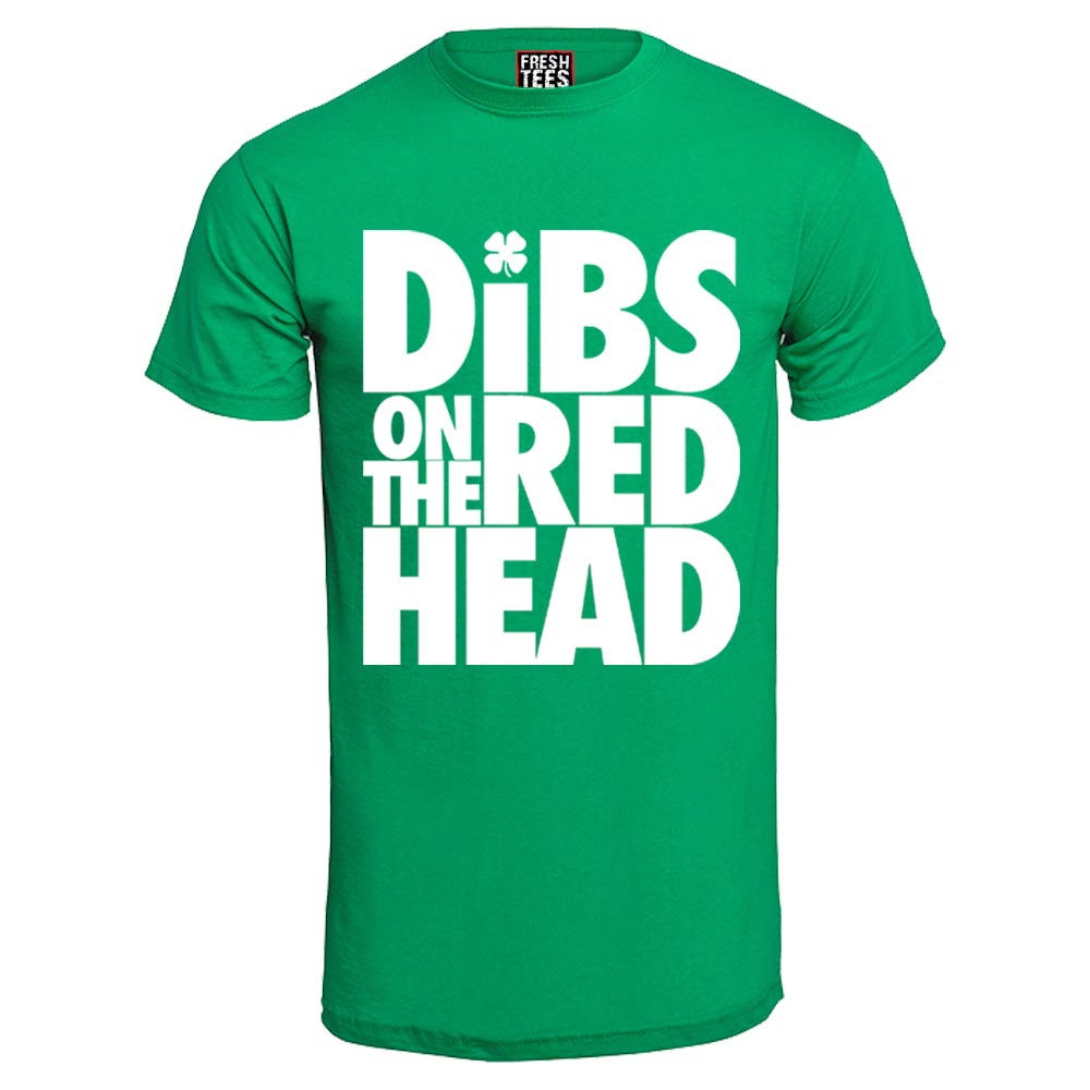 fresh tees Unisex Dibs on The Redhead Funny Irish St Patricks’ Day Shirt for Men/Women