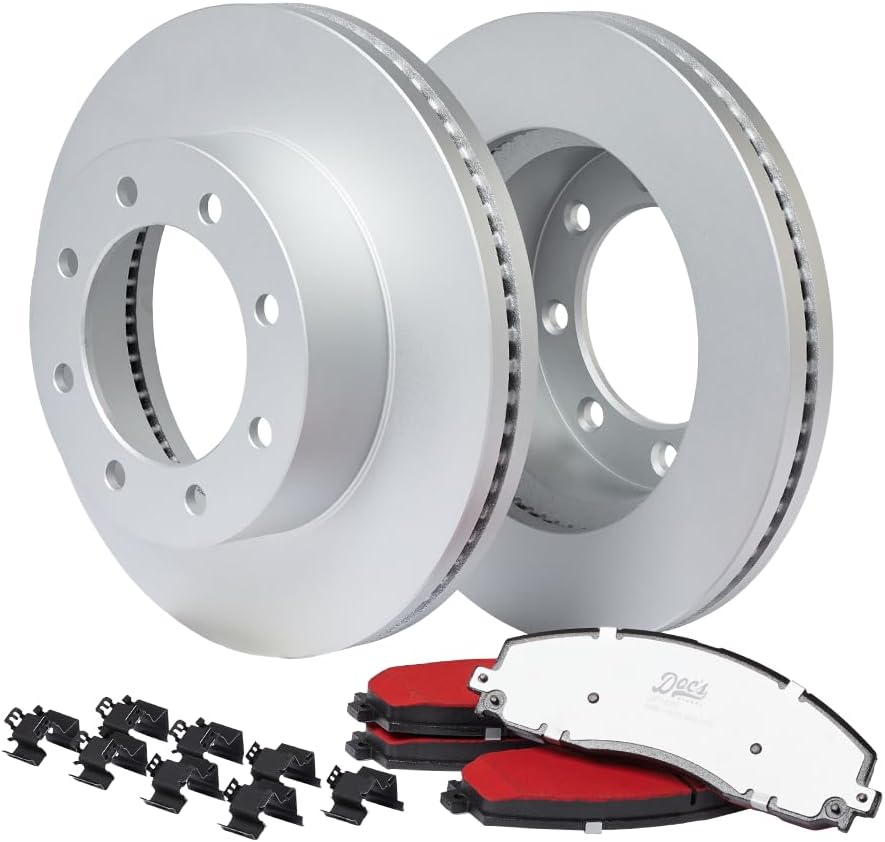Doc's Diesel Front Brake Pads and Rotors Kit SRW/DRW DP1680+DR4683-2 | Compatible with Ford 6.7L Powerstroke Super Duty F-250, F-350 2013-2022