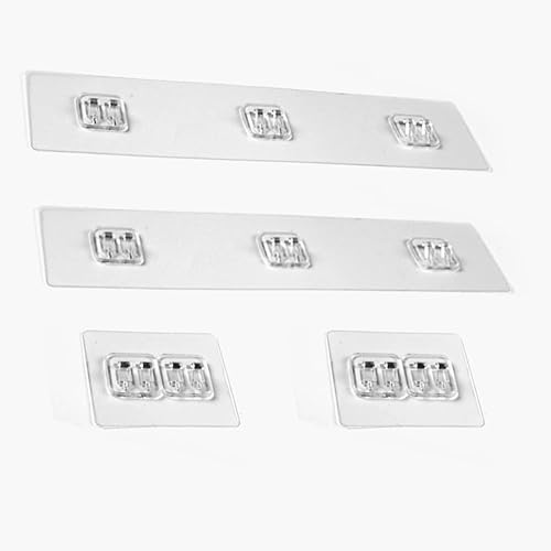 Estante organizador de ducha con ganchos, organizador de almacenamiento, se puede montar en la pared sin agujeros para baño, baño, baño, (paquete de