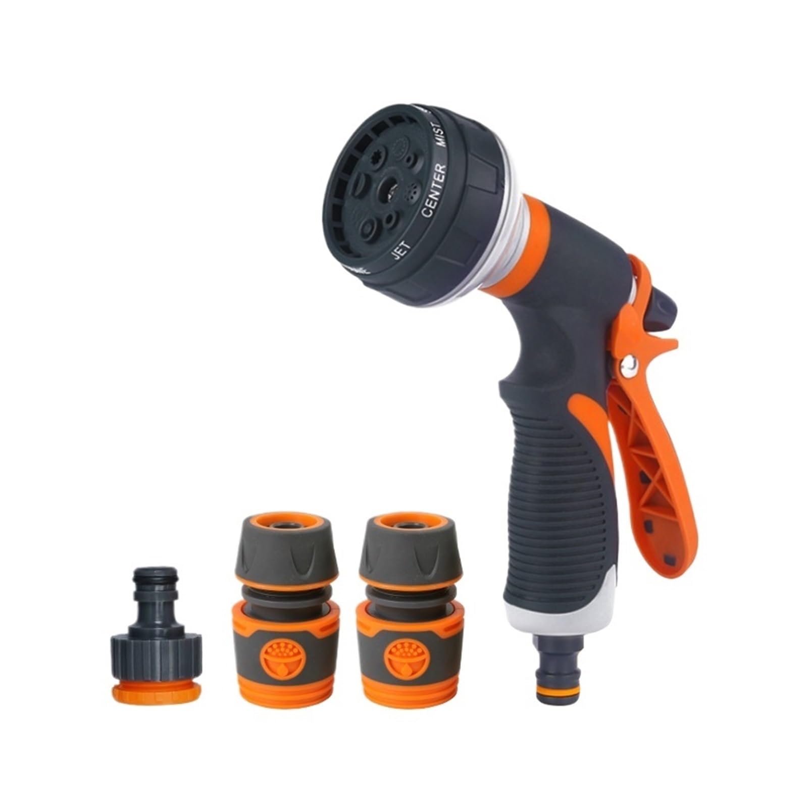 Watering Gun Garden 8 Modes High Pressure Sprayer Adjustable Irrigation Nozzle for Plant Lawn Yard Sprinkler High Pressure Leak Prevention