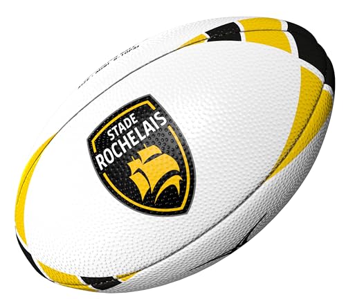 Gilbert Mini Ballon de Rugby La Rochelle - Collection Officielle Stade Rochelais