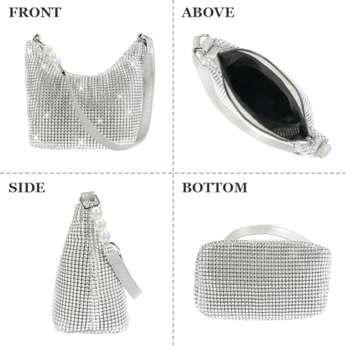Image of OSDUE Evening Bag Clutch Purses for Women, Rhinestones Purse, Sparkling Envelope Evening Bag