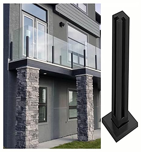 Poteau de balustrade en verre d'angle en acier inoxydable pour balcon