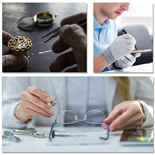 Eyeglass Repair Kit, redting Sunglasses Repair Kit with 1110pcs Eyeglass Screws Include 5Pairs Nose Pads, Precision Screwdriver Set and Tweezers for Eyeglasses,Watch Repair of various gadgets (Orange)