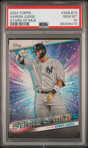Graded 2024 Topps Aaron Judge #SMLB13 Stars of MLB Baseball Card PSA 10 Gem Mint
