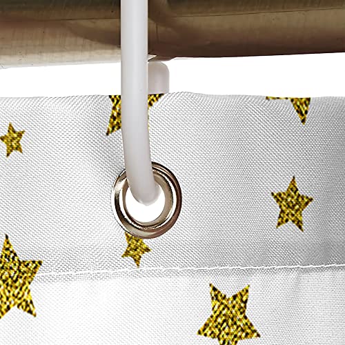 Rideau de douche 165x200cm polyester étoiles KnSam pour salle de bain - 4