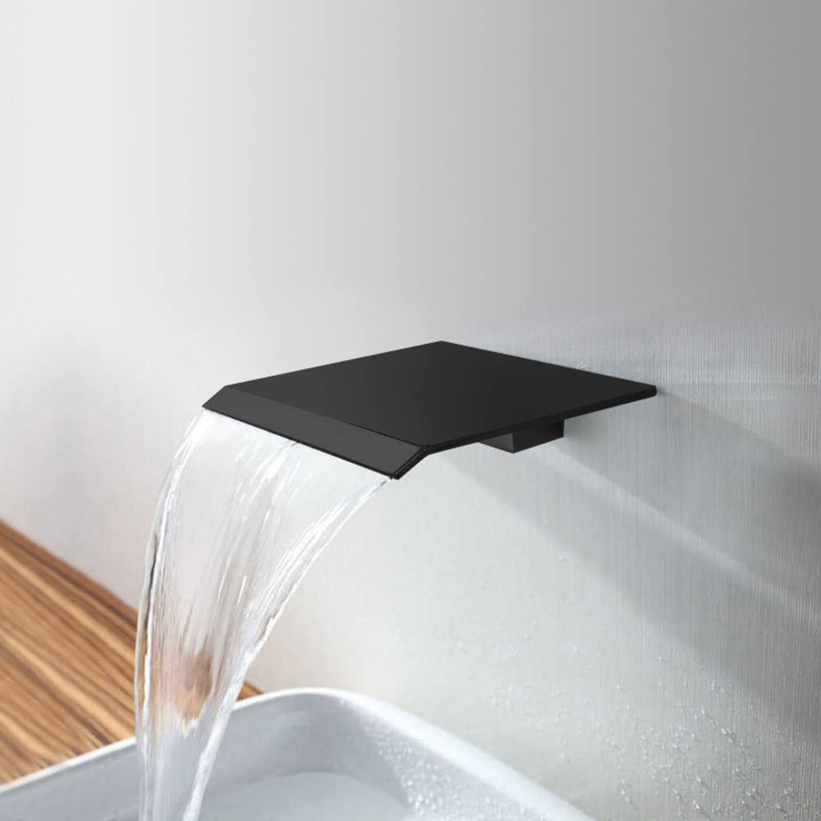 Robinet mitigeur mural pour baignoire fini chrome anti-éclaboussures