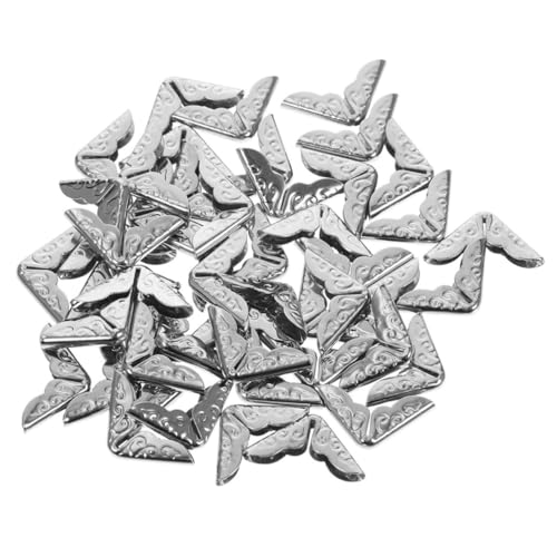 HAPINARY Metal Sturdy Book Corners Notebook Page Covers 14mm Edges Protectors Decorative Book Decor Supply Idea