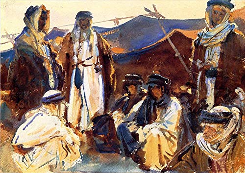 Peinture fait main John Singer Sargent contre les murs vides sans âme