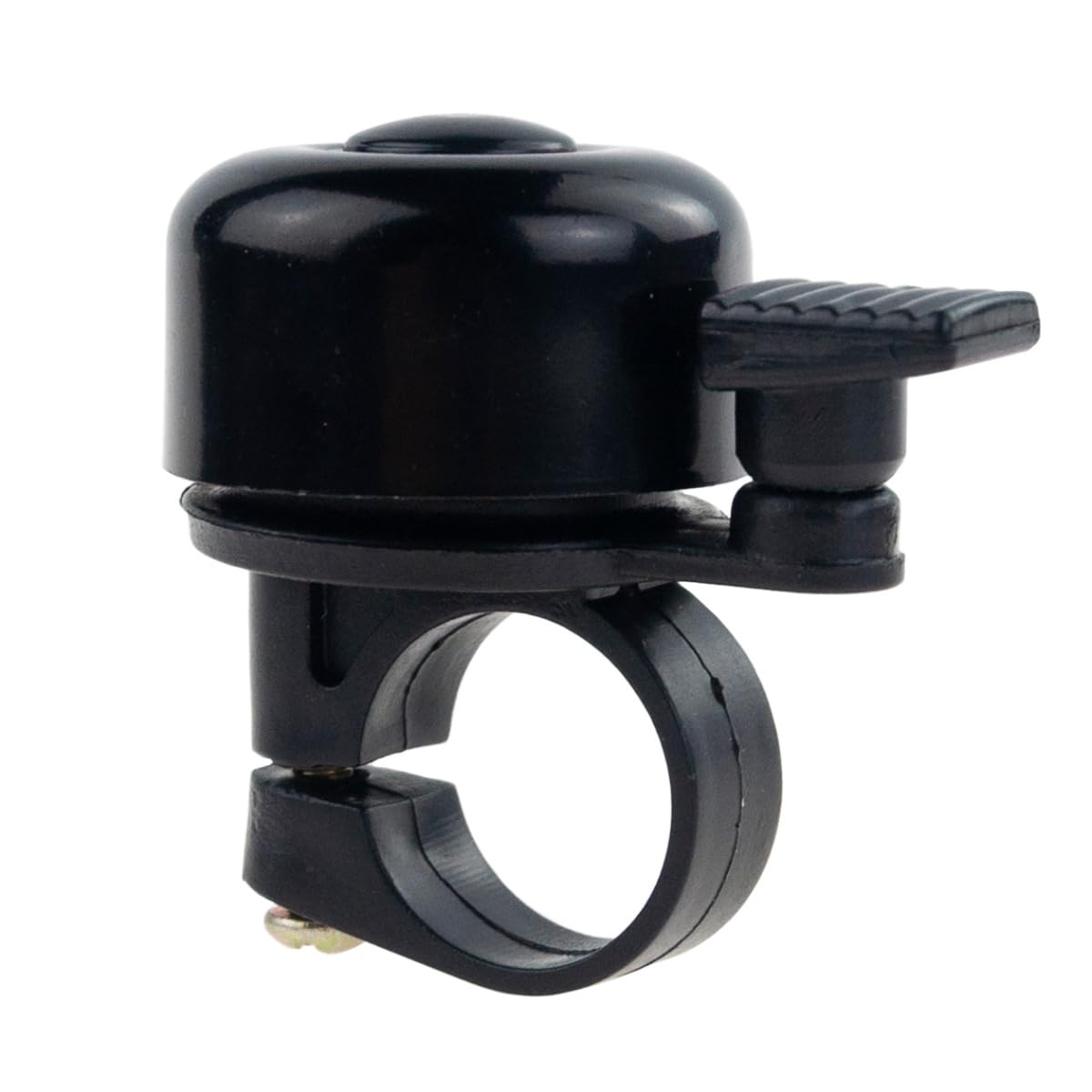 Dzwonek rowerowy MartOm Metalowy, Mechaniczny, Głośny URBAN, Mini dzwonek rowerowy Dzwonek rowerowy Mountainbike Głośny, Wytrzymały MTB Dzwonek rowerowy dla dzieci i dorosłych - Czarny