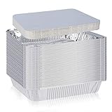 Gorse 60 PACK Disposable Aluminum Foil Pans with Lids Take Out Pans for Baking, Cooking, Storing and Freezing–Small Size 6.5