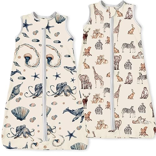 Image of TOTBASIC Sleep Sack 0-6-12-18-24 Months, Premium Breathable Wearable Blanket Sleeping Bag with 2-Way Zip for Baby Girl Boy