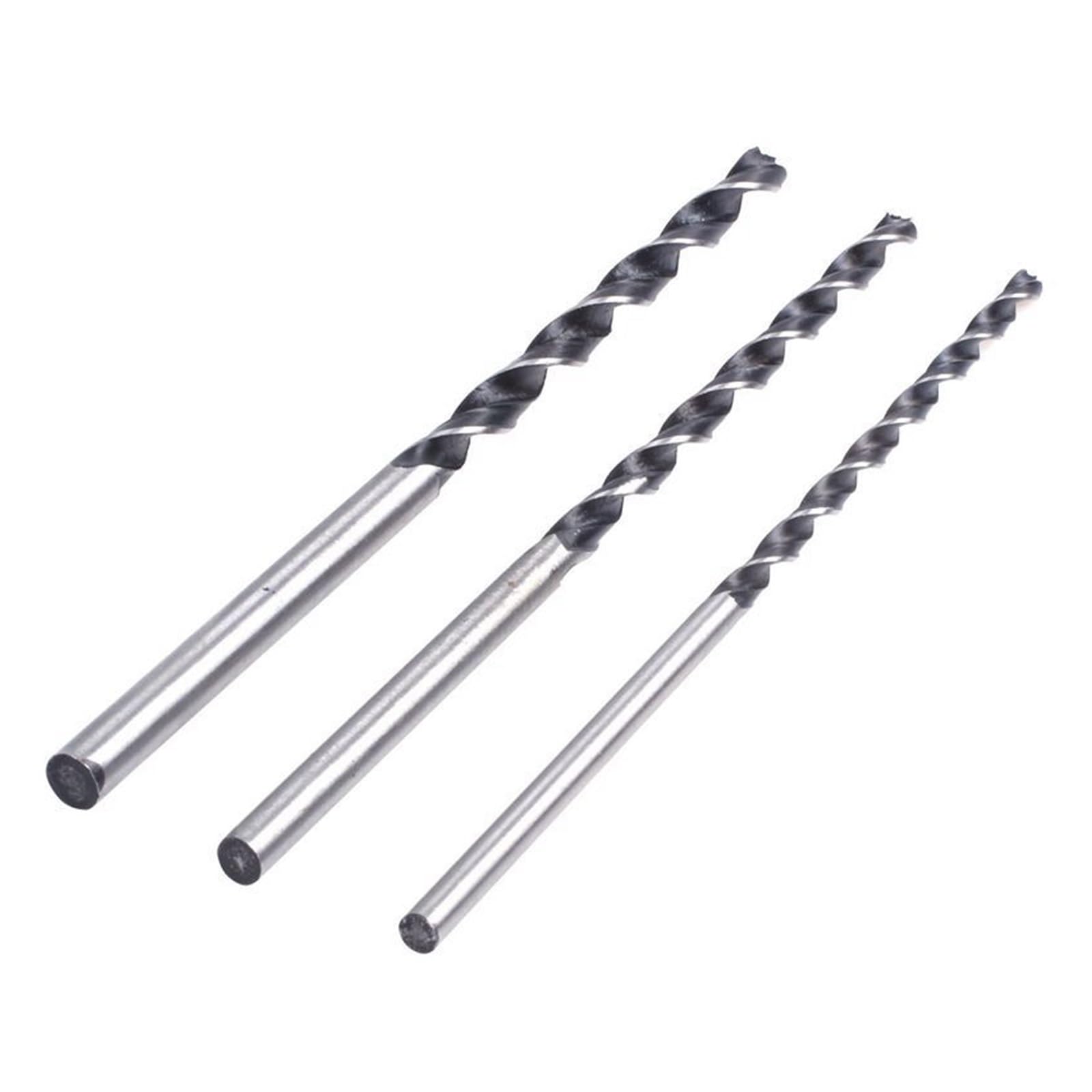 3 pezzi 8 mm 10 mm 12 mm set di punte for trapano for legno lunghe 300 mm di portata