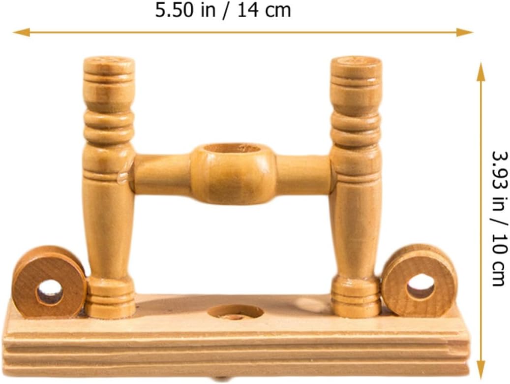 2pcs Wooden Fan Display Stand Holder for Folding Fans, Easy Setup