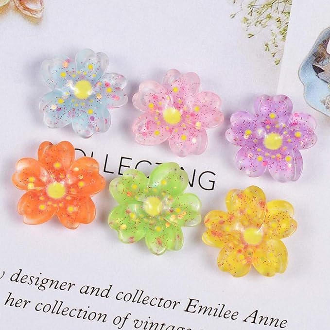 Image of Ulalaza 30pcs Slime Charms Mixed Set Resin Flatback Making Supplies for DIY Craft Making and Ornament Scrapbooking Beads Assorted Candy Fruit Cake Ornament