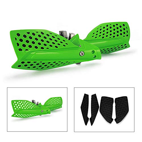Image of Motorcycle Handguards Double Layer Protection 7 /8 inchand 11 /8 inchUniversal for KLX 300 KLX 250S KLX 110 TT250 KX 85 250 Dirt Pit Bike ATV Off Road Motocross Green