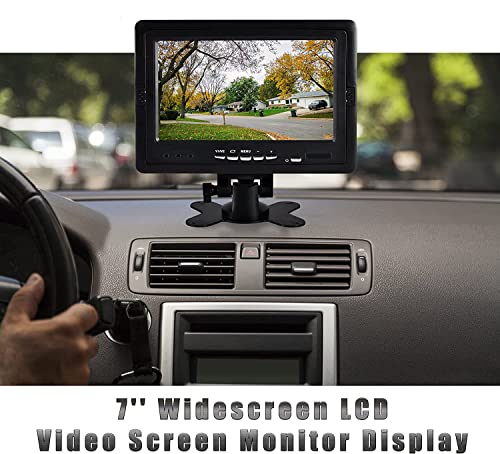Third Brake Light Rear View Parking Camera IR Night Vision with 7 Inches TFT Color LCDOn-Dash Monitor for Van Fiat Ducato X250 X290 2006-2020/Peugeot Boxter 2006-2020/Citroen Jumper 2006-2020 - Image 2