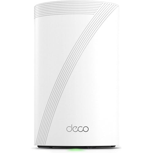 TP-Link Deco 7 Pro BE63 Tri-Band WiFi 7 BE10000 Whole Home Mesh System- 6-Stream 10 Gbps, 4X 2.5G Ports Wired Backhaul, 4X Smart Internal Antennas, VPN, HomeShield, Free Expert Support (1-Pack)