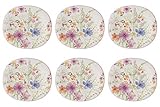 Lieferumfang: 6 Stück Villeroy & Boch MARIEFLEUR Frühstücksteller 23x19cm 6er Set Mehrfarbig Porzellan