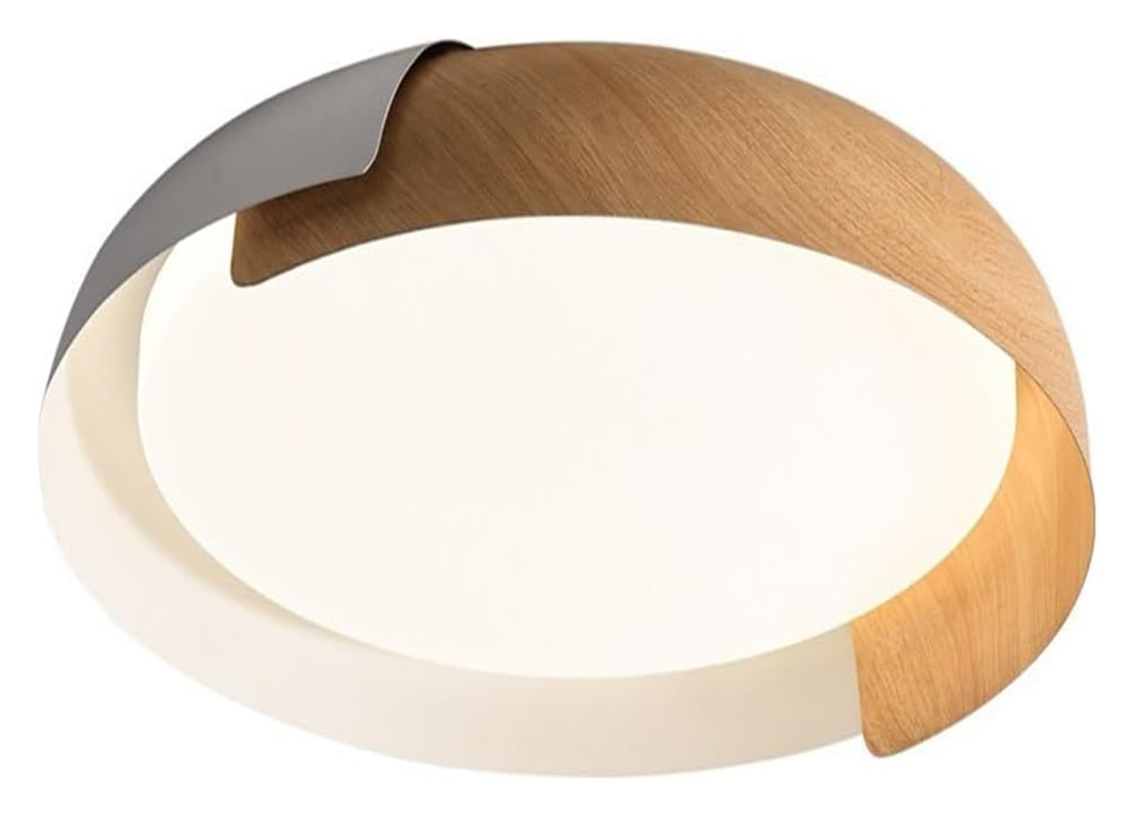 Chandelier Ceiling Lamp Round Ceiling Light, Indoor Decorative Wooden Ceiling Lighting Fixture, Dimmable LED Ceiling Lamp with Acrylic for Bedroom Dining Living Room Kitchen Hallway -58cm(46cm)