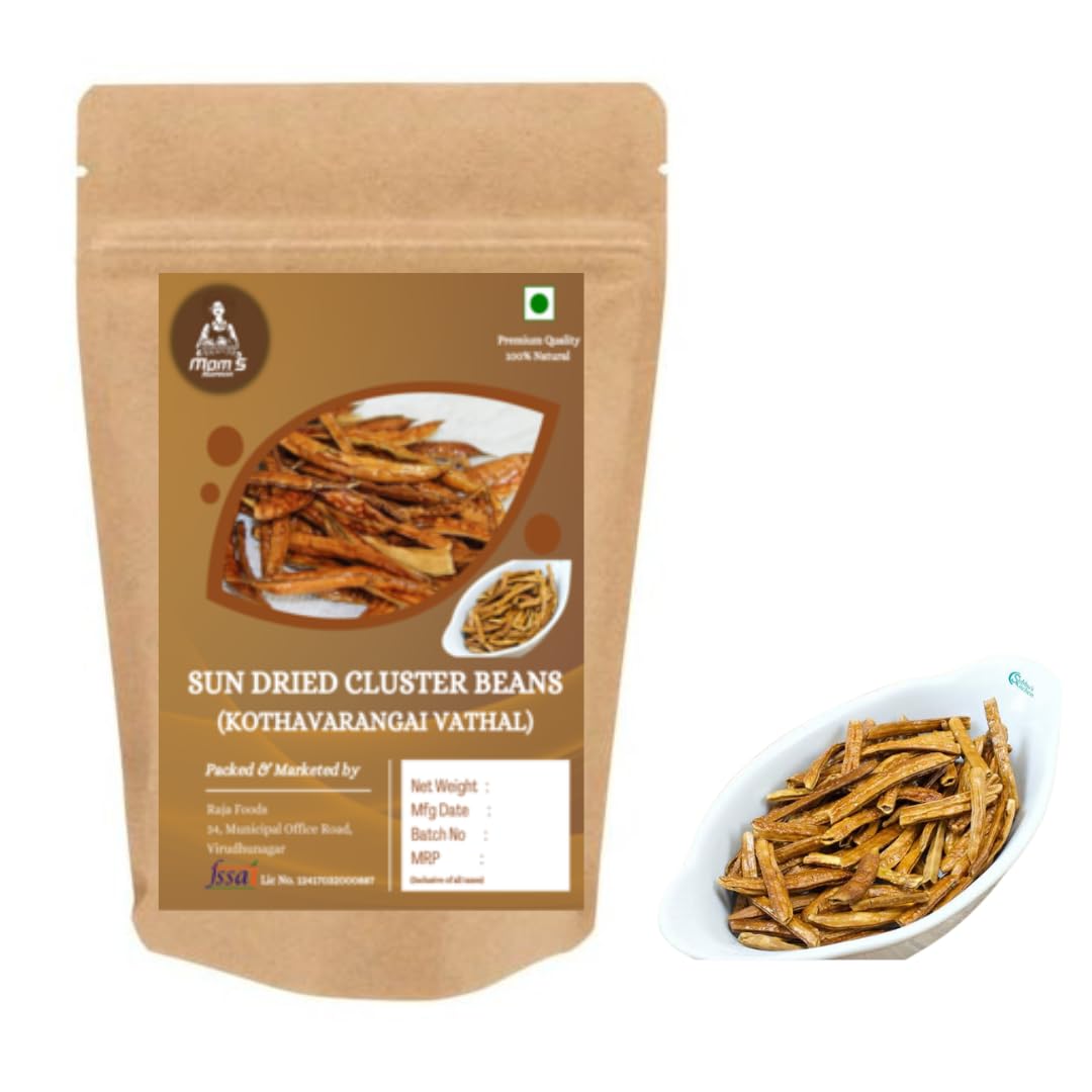 MOMS HARVEST Sun Dried Cluster Bean Fryums Kothavarangai Vathal, Gavar Phali Pappad 250 grams (B0CXSZQJKZ) Amazon Price History, Amazon Price Tracker